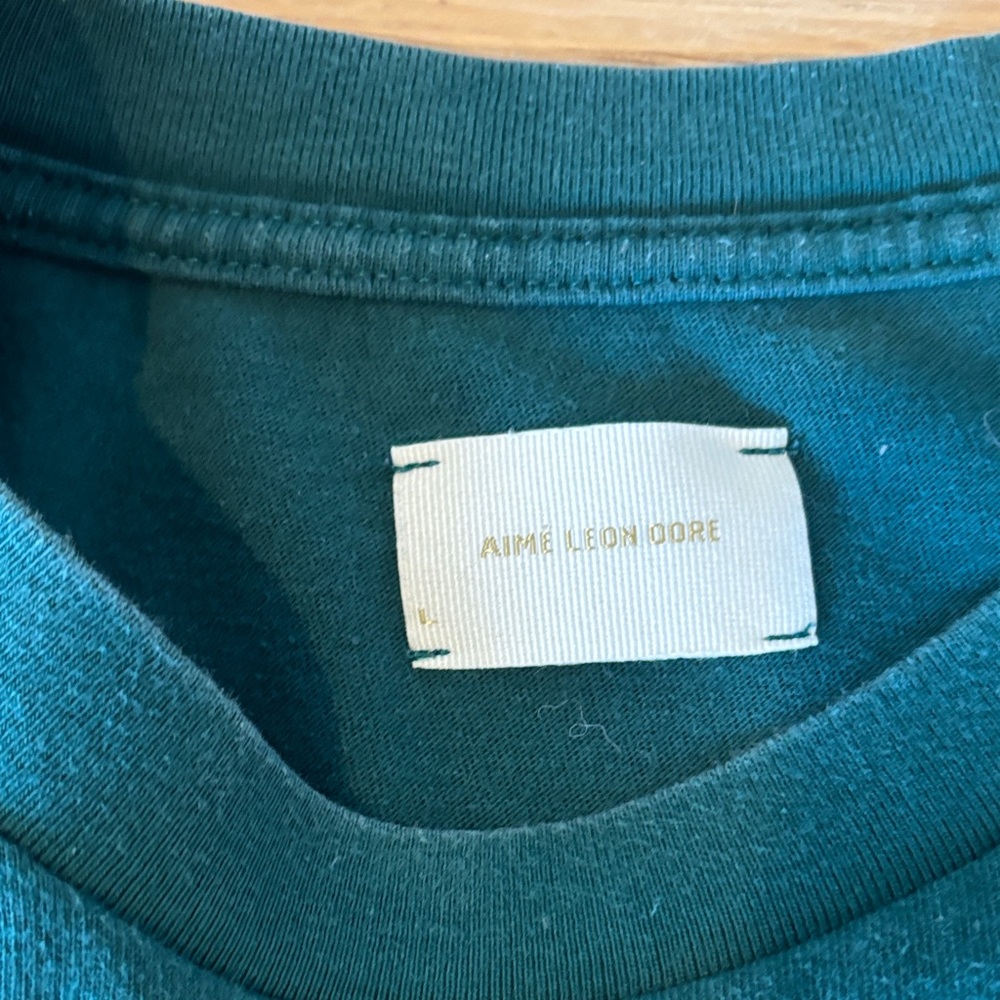 Aime Leon Dore Teal Graphic Short Sleeve Tee - Picture 2 of 6